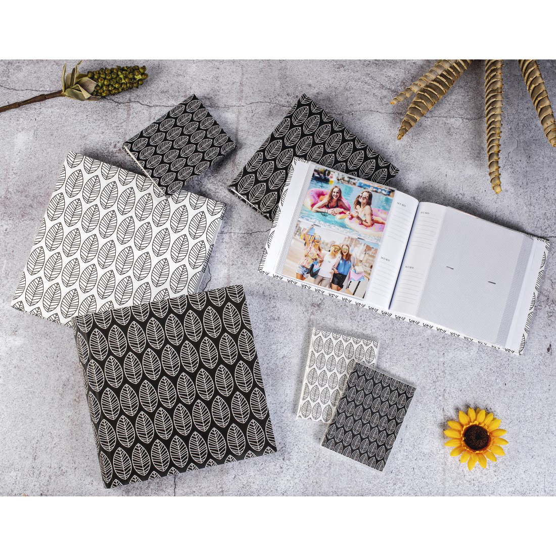 Mini-Einsteck-Album "La Fleur", für 40 Fotos im Format 10x15 cm, Weiß | Hama