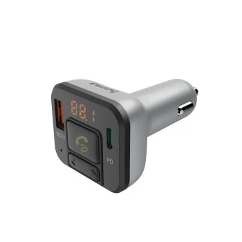 Bluetooth® FM-Transmitter für Autoradio, Freisprecheinrichtung, 2x