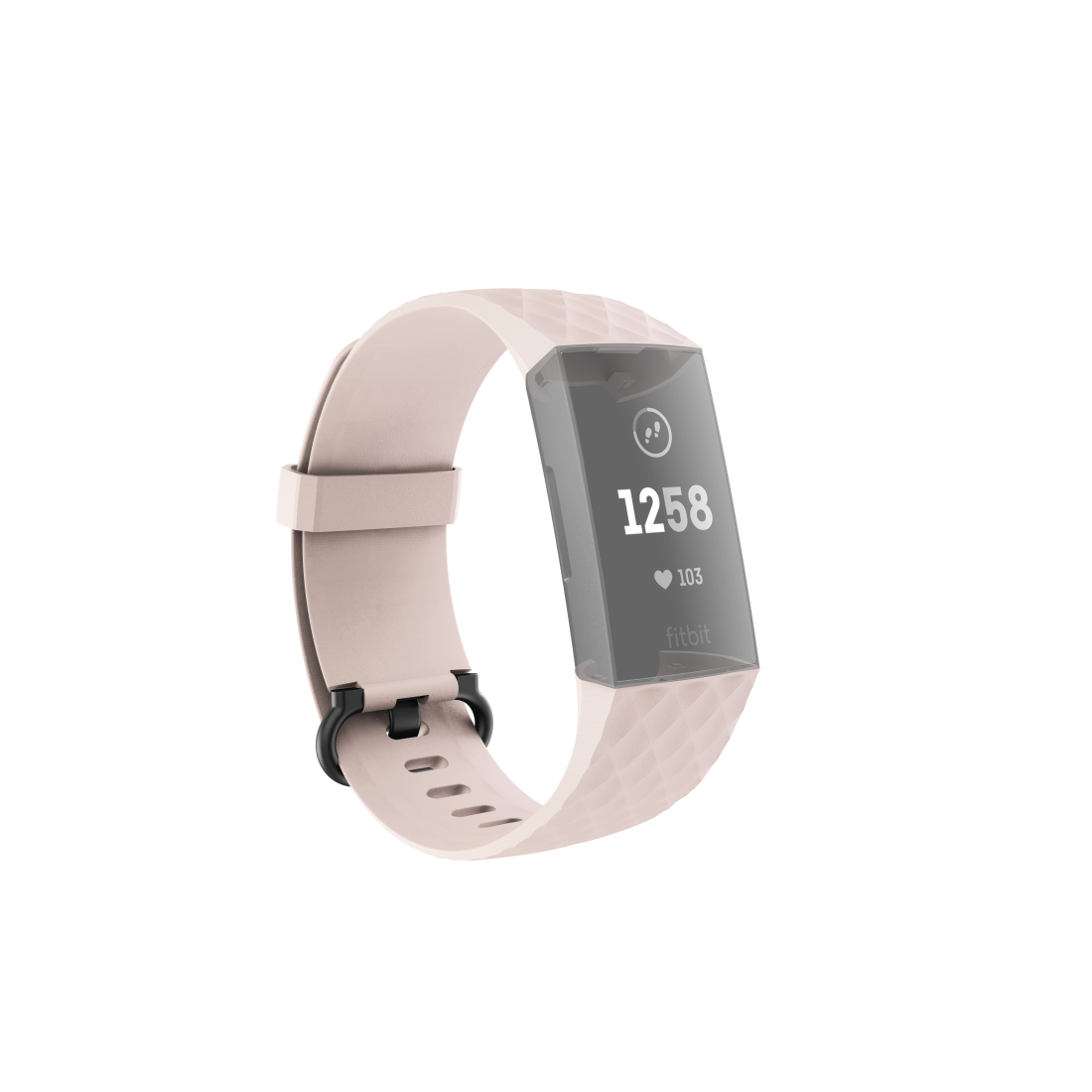 00086221 Hama Armband für Fitbit Charge 3/4, Uhrenarmband zum Tauschen,  universal, Rosé