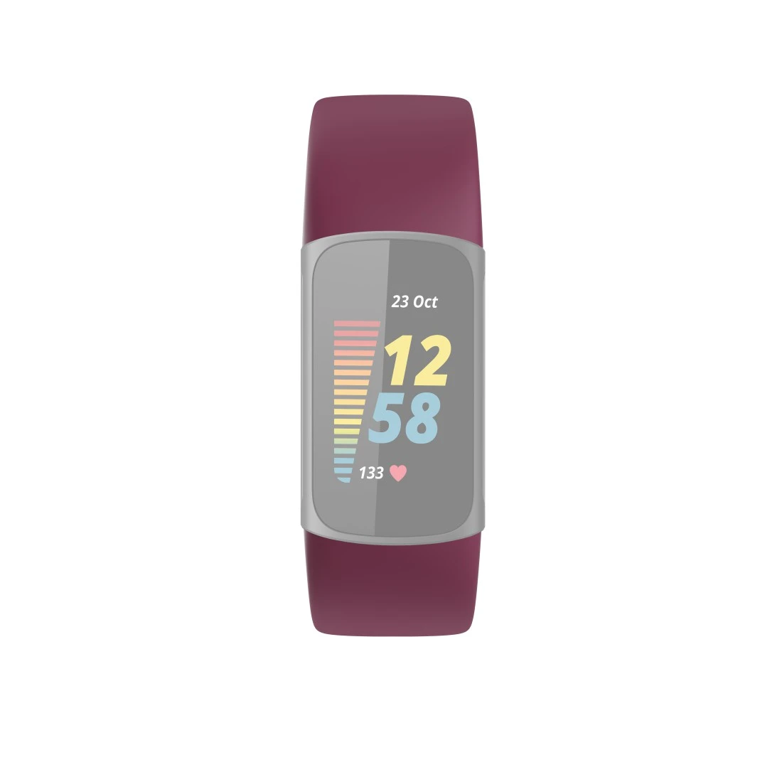 Armband für Fitbit Charge 5, Uhrenarmband zum Tauschen, universal, Bordeaux  | Hama