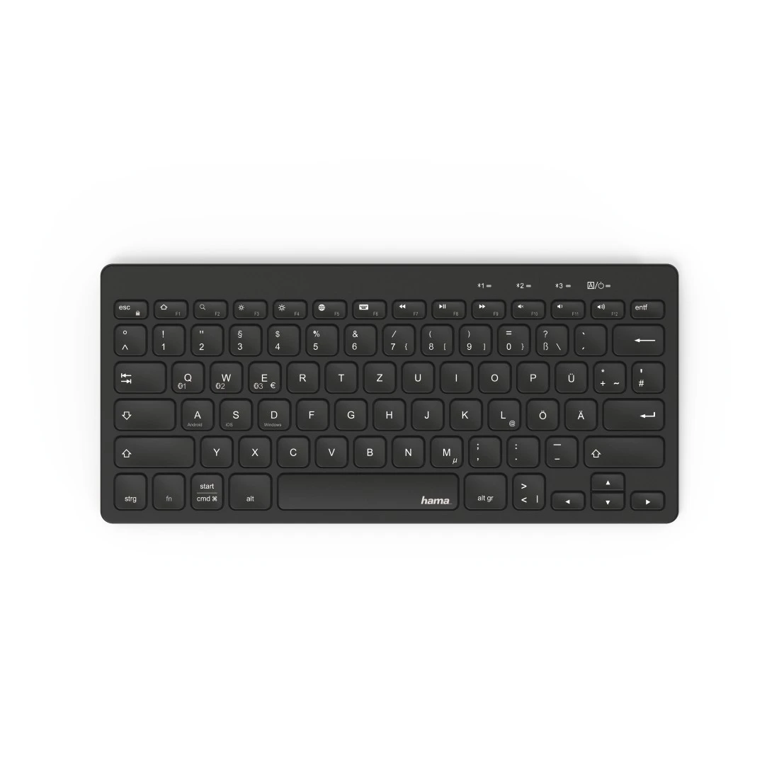 Multi-Device-Bluetooth®-Tastatur "KEY4ALL X2100" für Android, iOS, Windows  | Hama