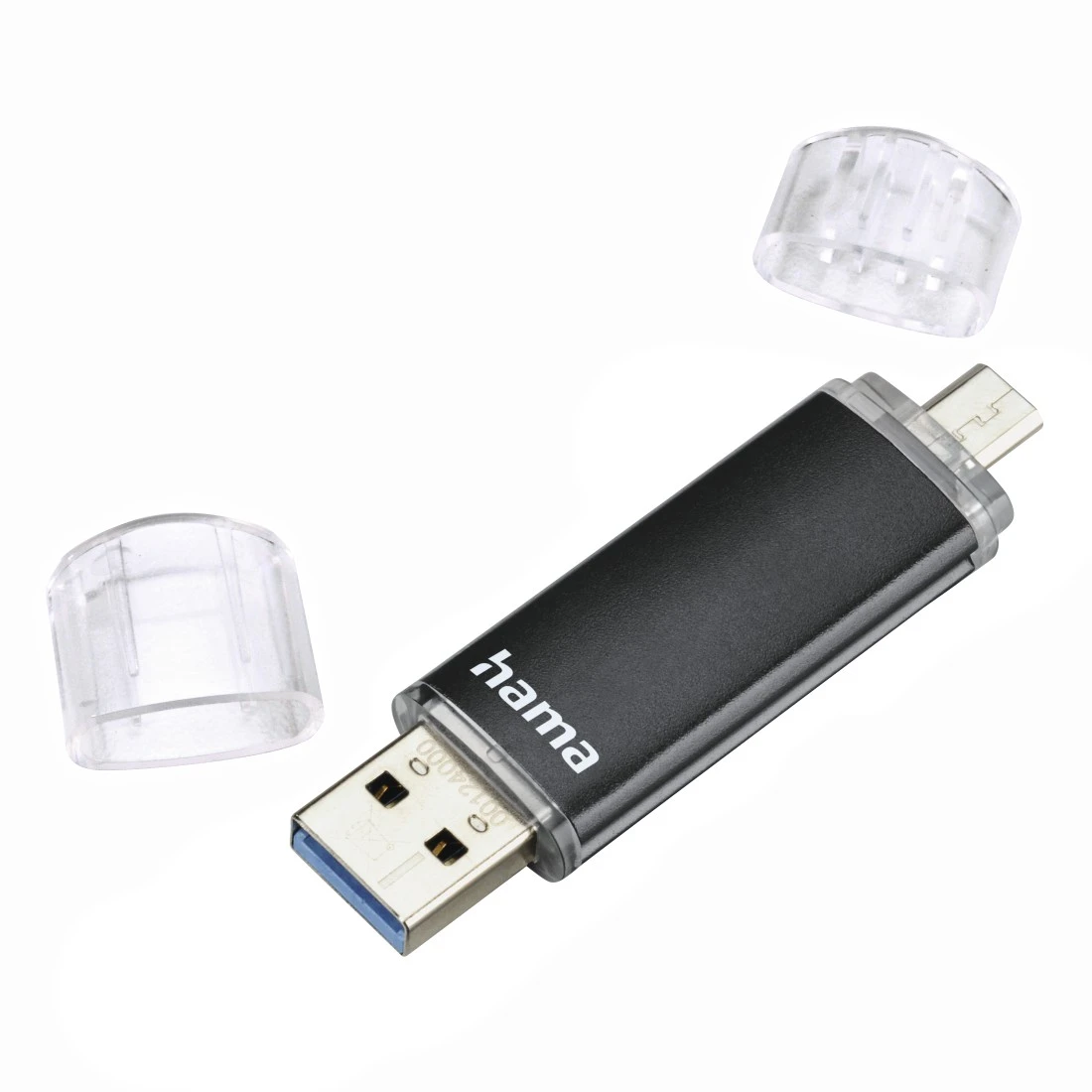 USB-Stick "Laeta Twin", USB 3.0, 32 GB, 40MB/s, Schwarz | Hama
