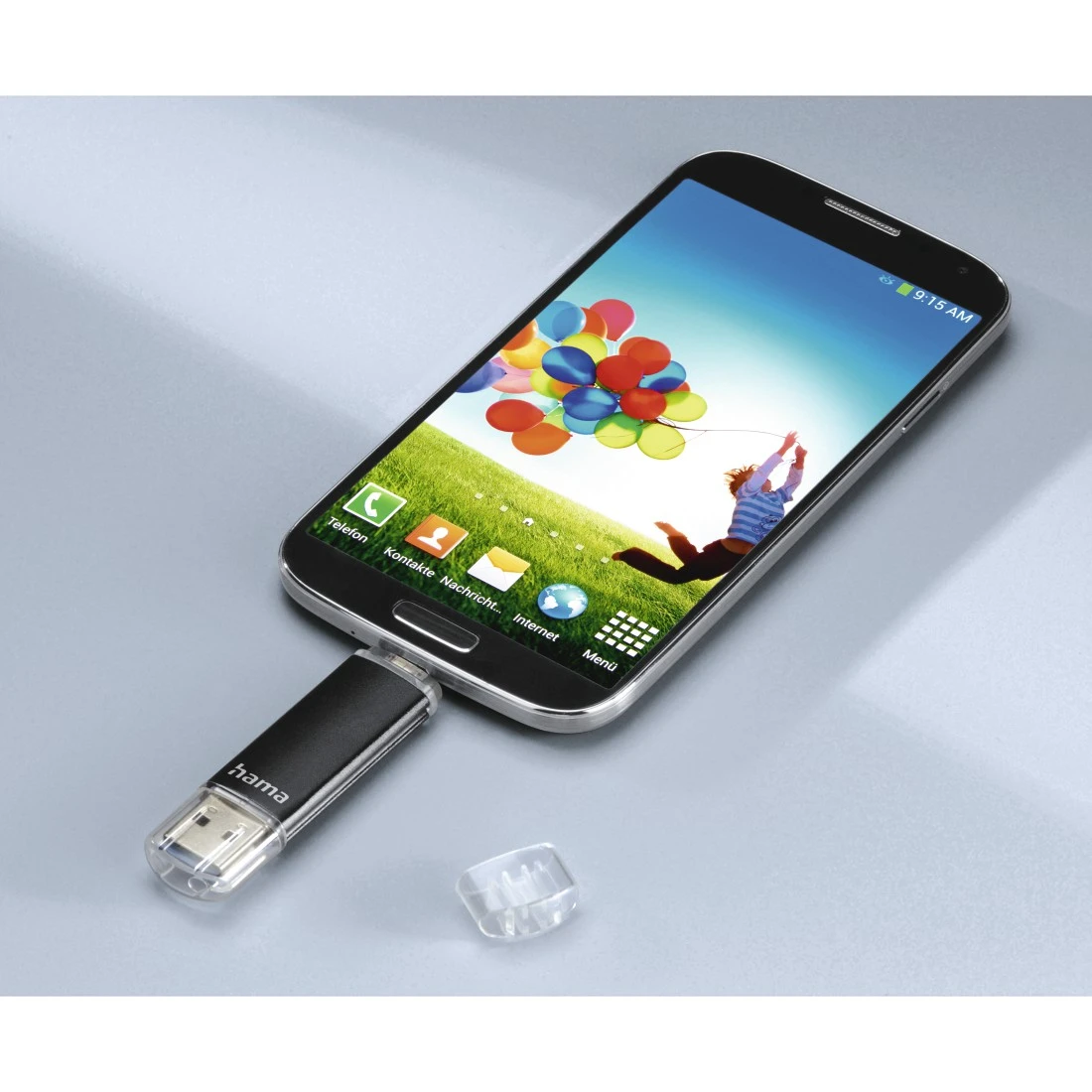 USB-Stick "Laeta Twin", USB 3.0, 64GB, 40MB/s, Schwarz | Hama