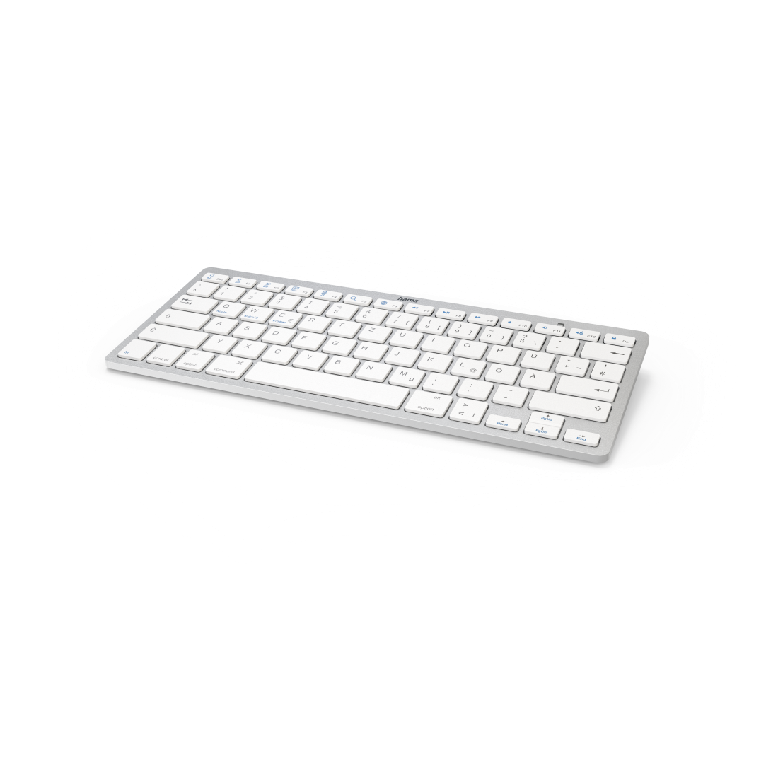 Bluetooth®-Tastatur "KEY4ALL X510", Silber/Weiß, QWERTZ | Hama