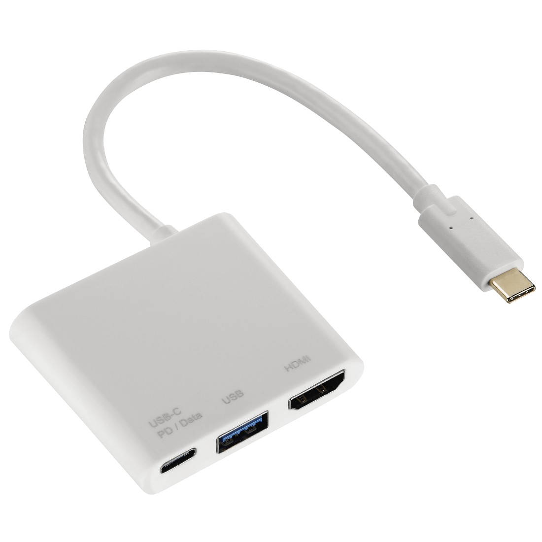 Hama 3in1-USB-C-Multiport-Adapter für USB 3.1, HDMI™ und USB-C (Daten +  Power)