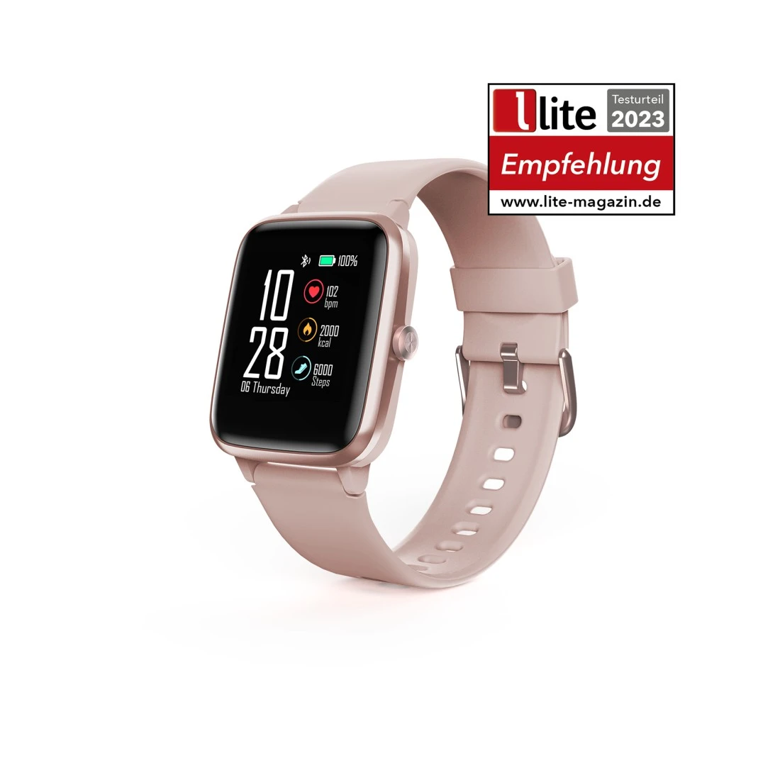Smartwatch "Fit Watch 5910", GPS, wasserdicht, Herzfrequenz, Kalorien, Rosé  | Hama
