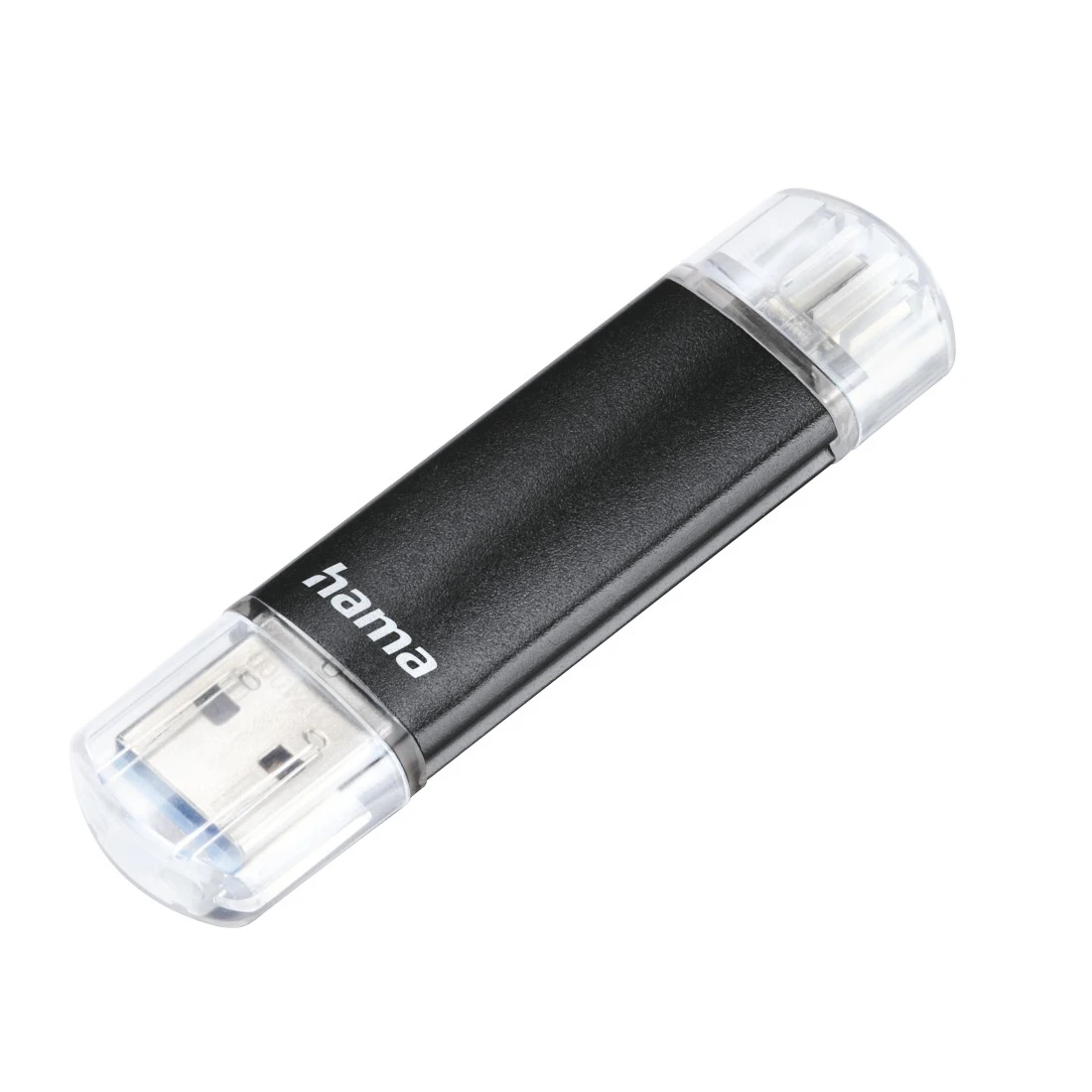 USB-Stick "Laeta Twin", USB 3.0, 256GB, 40MB/s, Schwarz | Hama