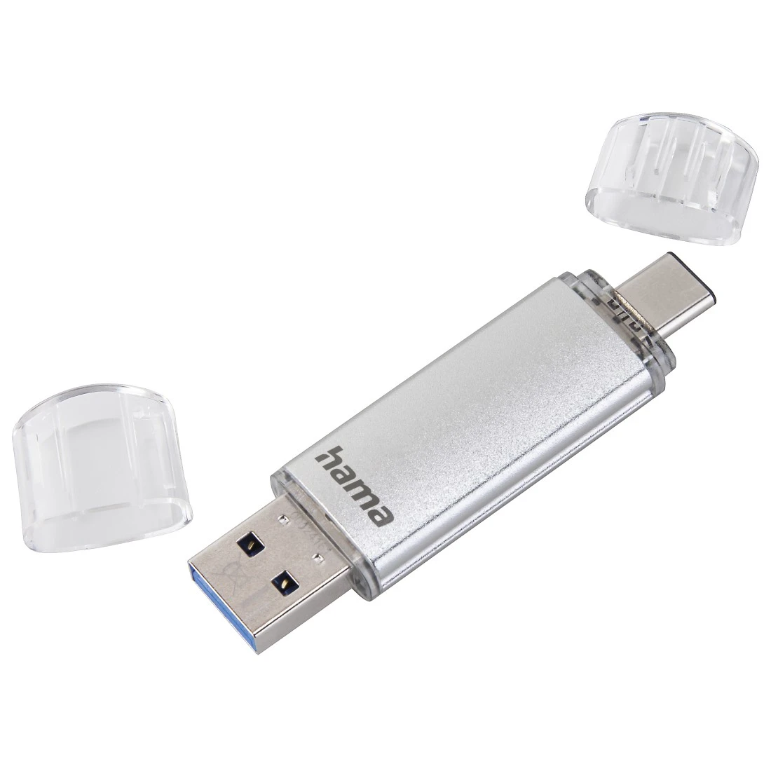 USB-Stick C-Laeta, USB-C USB 3.1/USB 3.0, 256GB, 70 MB/s, Silber