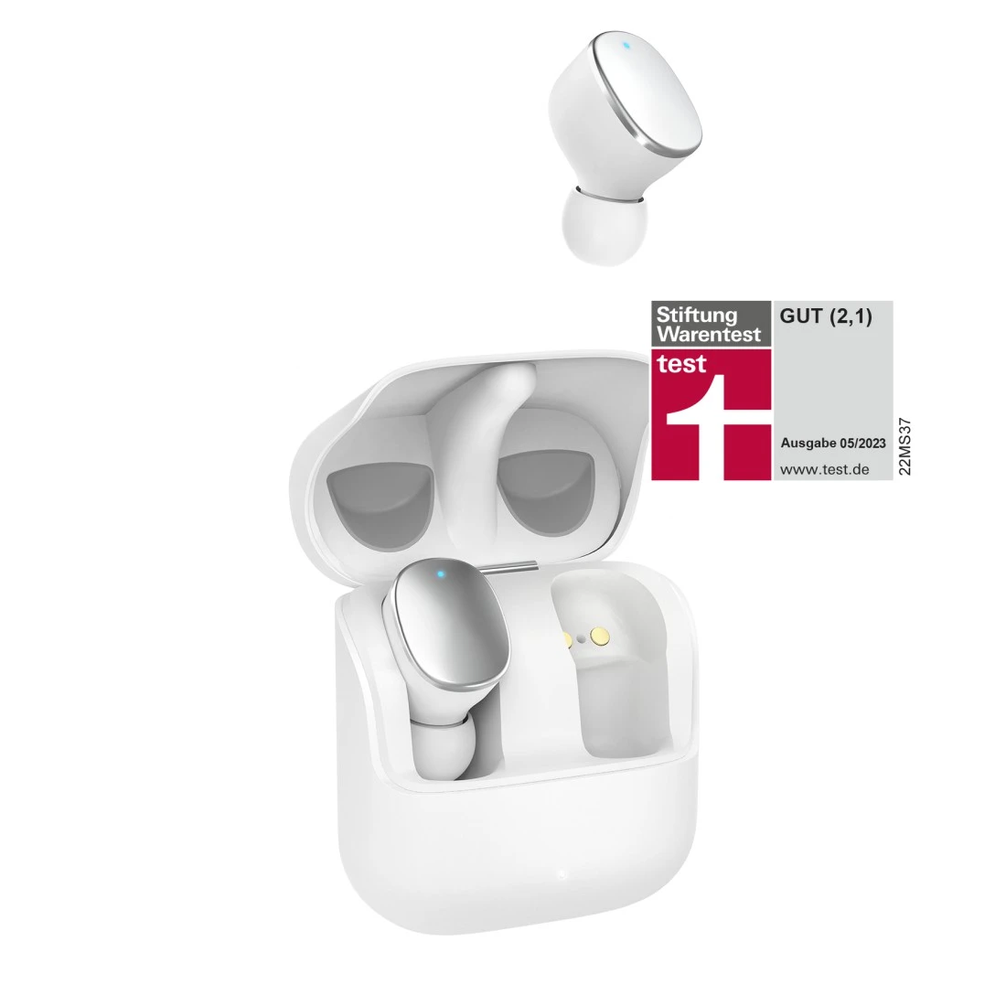Bluetooth®-Kopfhörer "Spirit Pure", True Wireless, In-Ear, Weiß | Hama