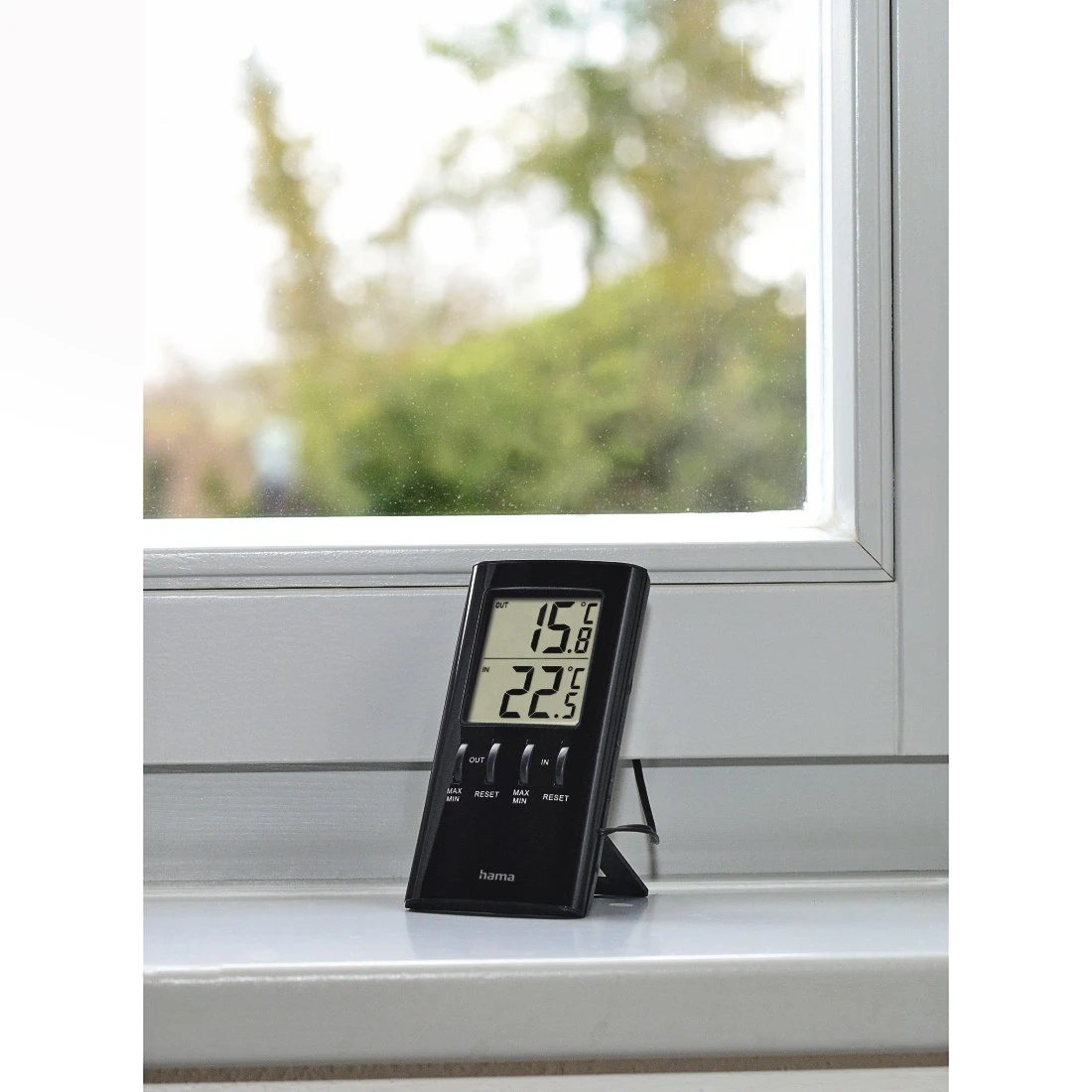 | LCD-Thermometer Schwarz Hama \