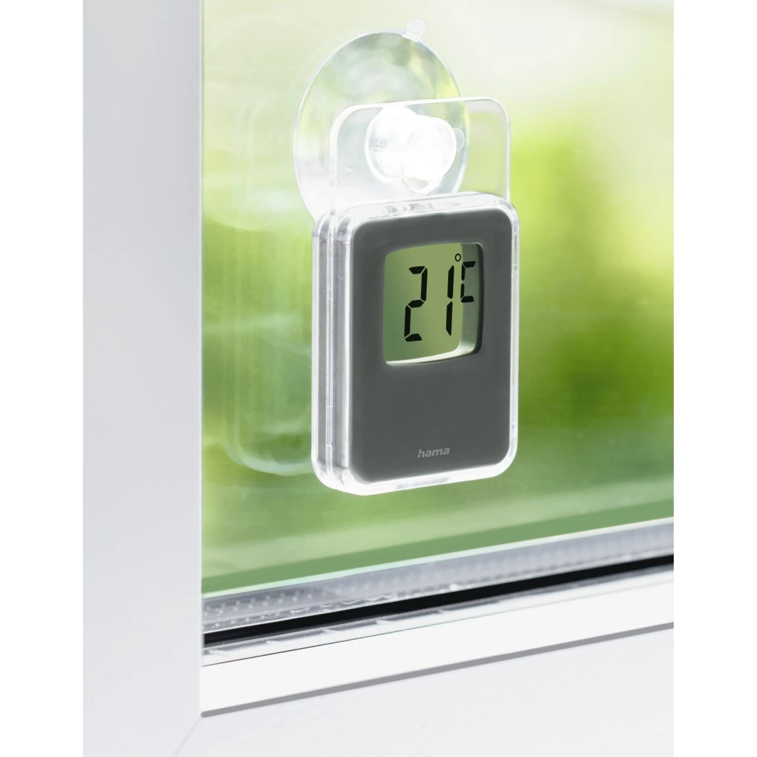 Fensterthermometer für innen und außen, digital, 7,5 x 4,6 cm