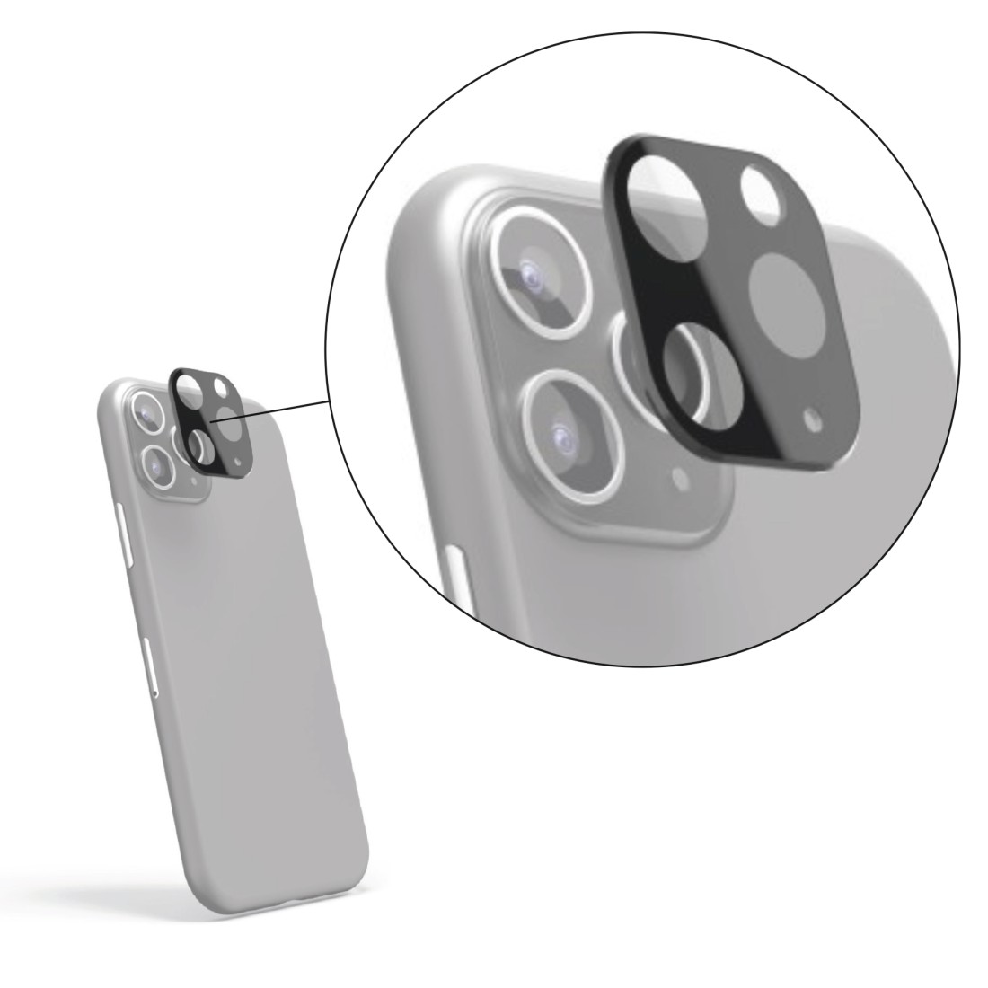 00186286 Hama Kamera-Schutzglas für Apple iPhone 11, Schwarz | hama-suisse .ch