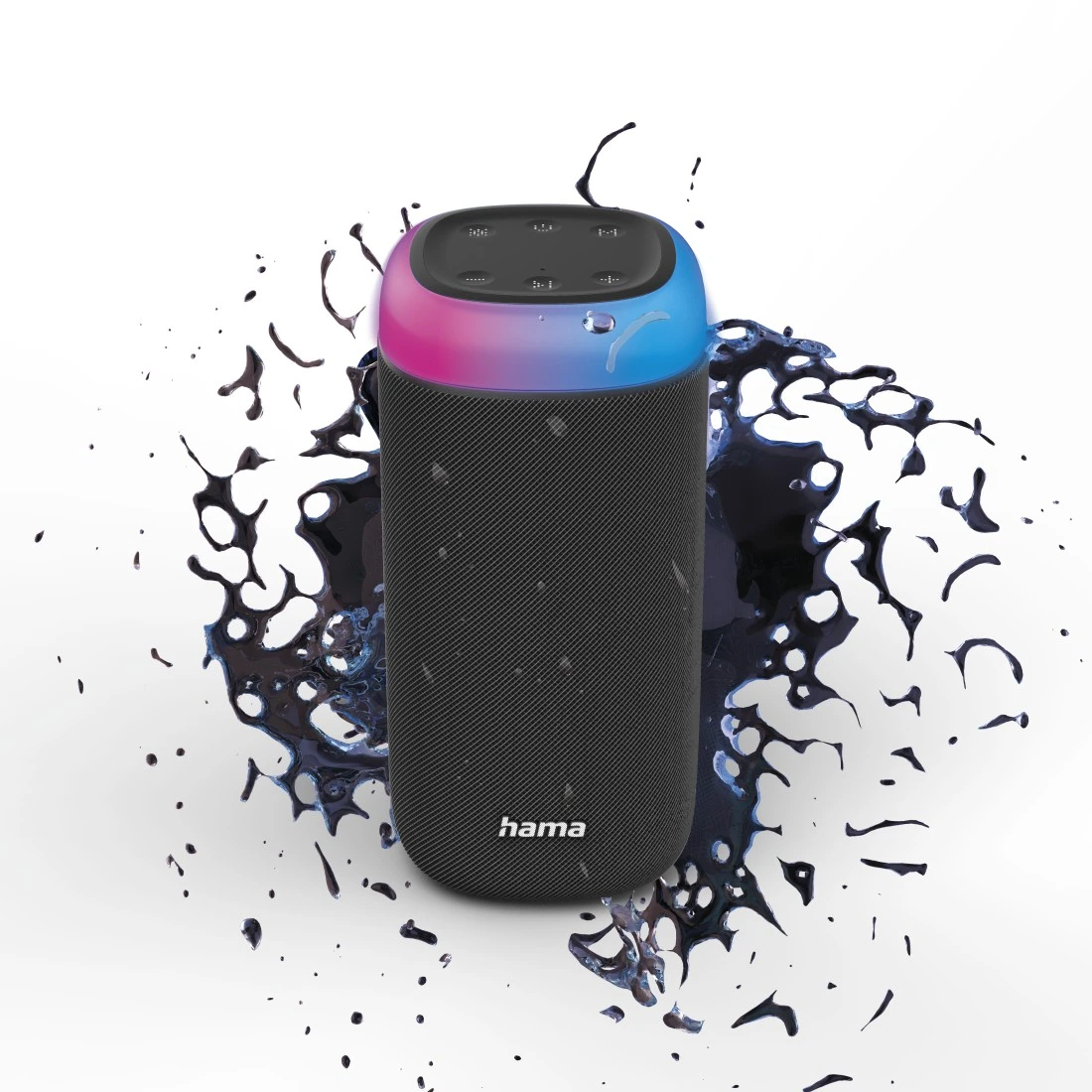 Hama spritzwassergeschützt, 30W, Bluetooth®-Lautsprecher LED, 2.0\