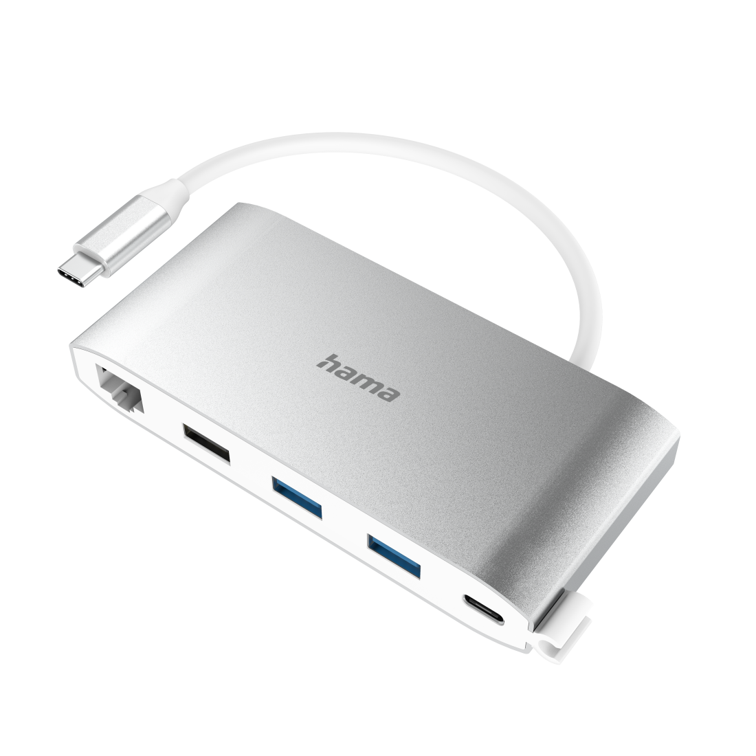 00200111 Hama USB-C-Hub, Multiport, 8 Ports, 3x USB-A, 2x USB-C, VGA,  HDMI™, LAN