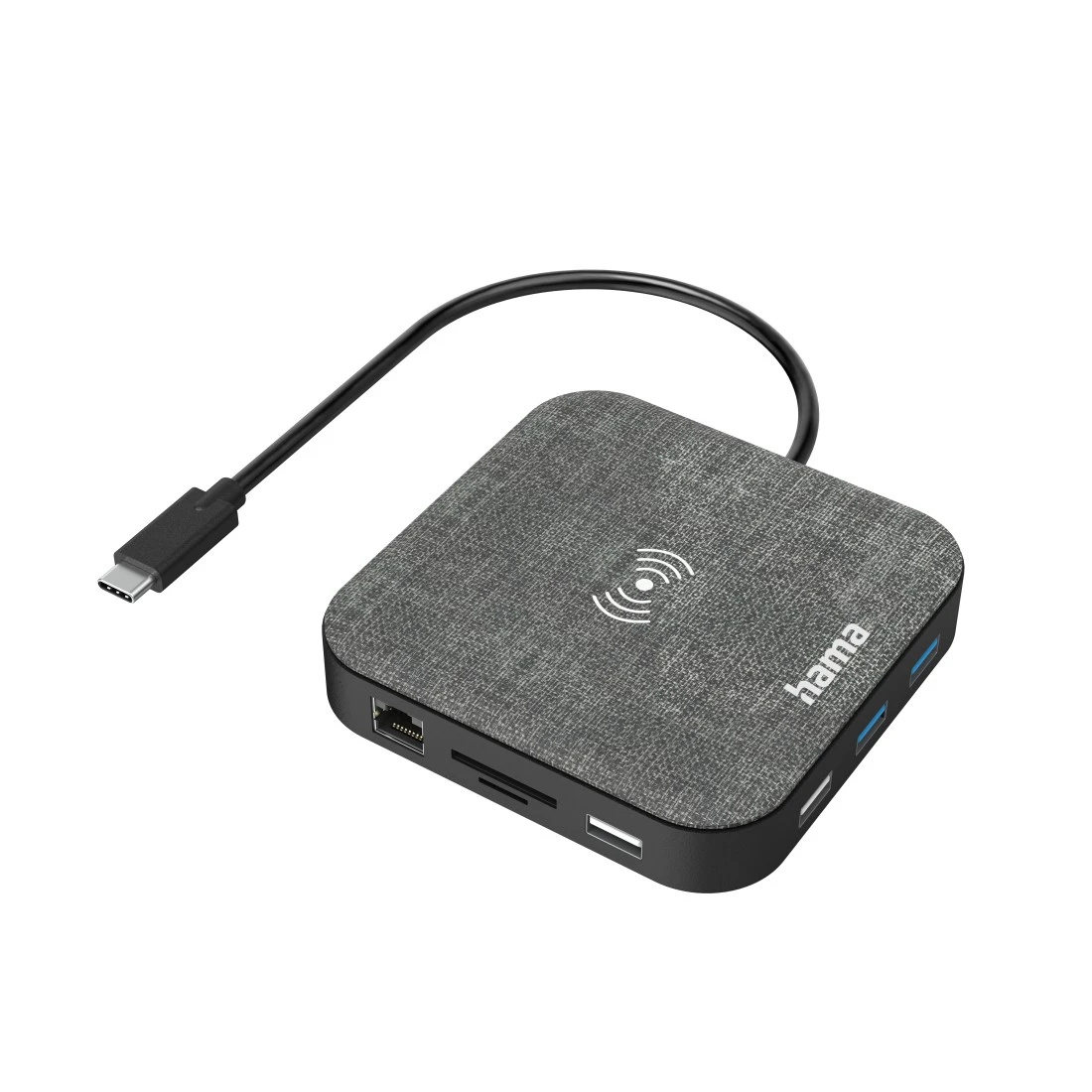 Hama Qi Auto Wireless Charger Handy Halterung Induktions Ladegerät Type-C 