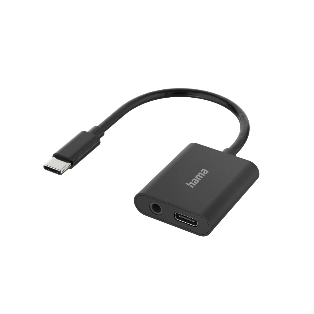 Audio-Adapter, 2in1, USB-C-St. - 3,5-mm-Klinke/USB-C-Buchse, Audio + Laden