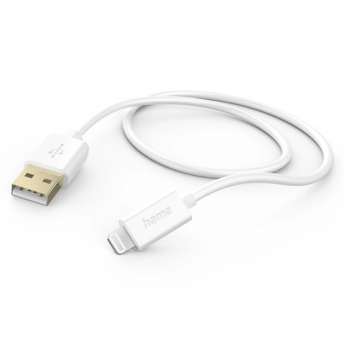 Ladekabel, USB-A - Lightning, 1,5 m, Weiß | Hama