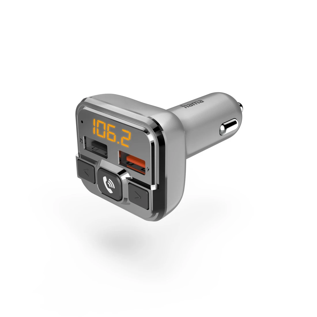 Bluetooth® FM-Transmitter für Autoradio, Freisprecheinrichtung, 2x USB-Port  | Hama
