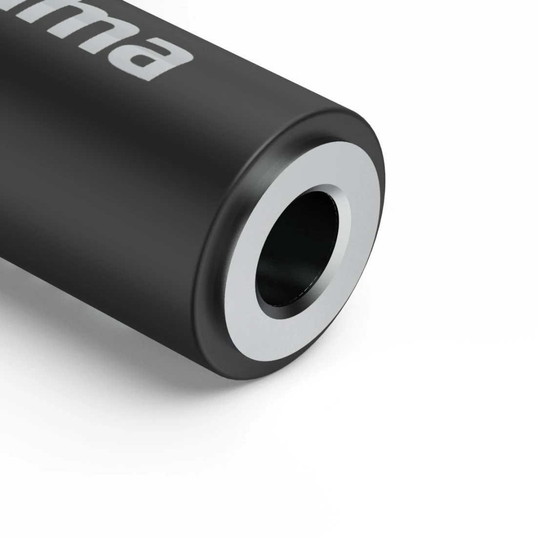 Aux-Adapter USB-C – 3,5-mm-Klinke-Buchse, 90° Winkelstecker, Schwarz