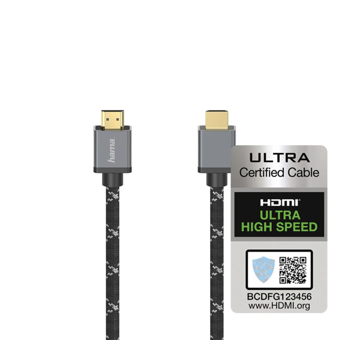 Ultra High Speed HDMI™-Kabel, zertifiziert, Stecker-Stecker, 8K, Alu, 2,0 m  | Hama