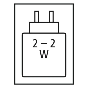 Required high performance power supply: 2.0 W / Required minimum power supply: 2.0 W / USB PD: Non 