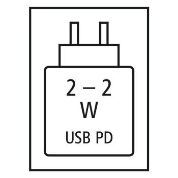 Benötigte Höchstleistung Netzteil: 2.0 W / Benötigte Mindestleistung Netzteil: 2.0 W / USB PD: Ja 