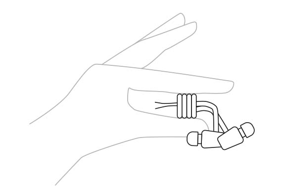 Illustration: Kabel richtig aufwickeln