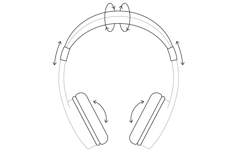 Illustration von einem Kopfhörer.