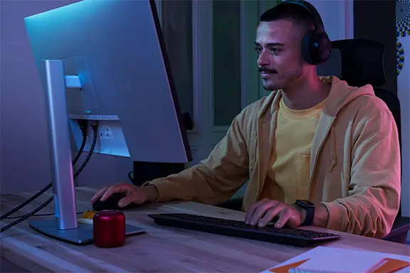 Person beim Gaming
