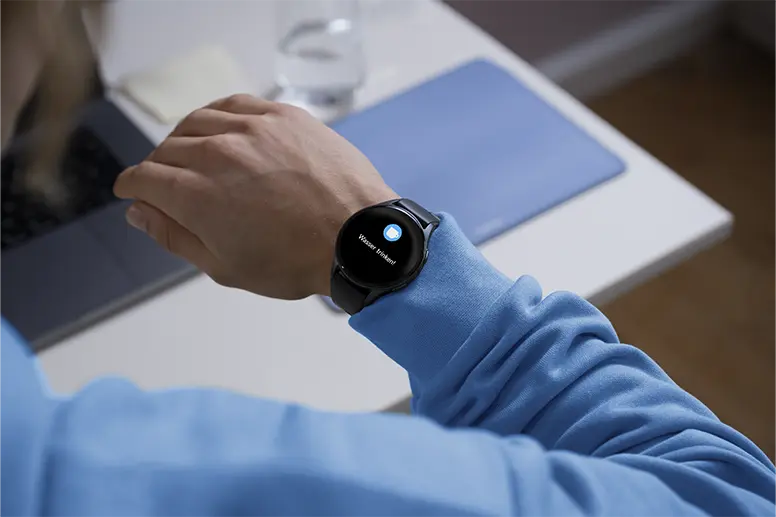 Meldung auf der Smartwatch.