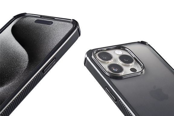 Man sieht die Front- und Rückansicht des Smartphones, das in der Handyhülle "Extreme Protect" steckt.