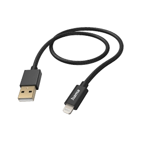 Hama Ladekabel "Fabric", USB-A - Lightning