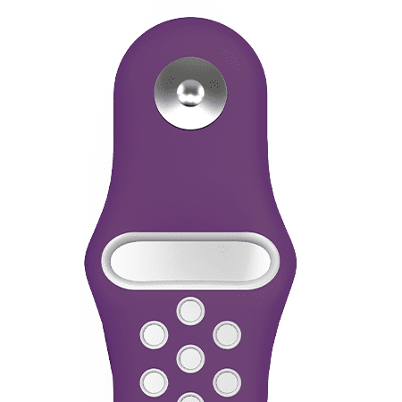 Sportarmband für Fitbit atmungsaktives Uhrenarmband, 3/4, Charge | Lila/Grau Hama
