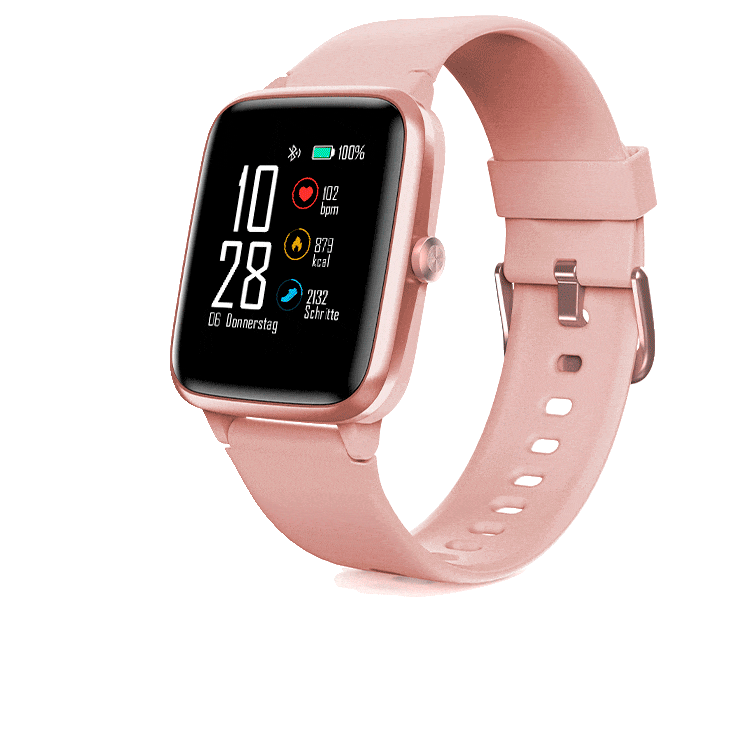 Smartwatch "Fit Watch 5910", GPS, wasserdicht, Herzfrequenz, Kalorien, Rosé  | Hama