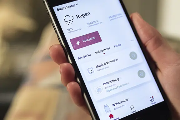 Szenen anlegen in der Smart Home-App.