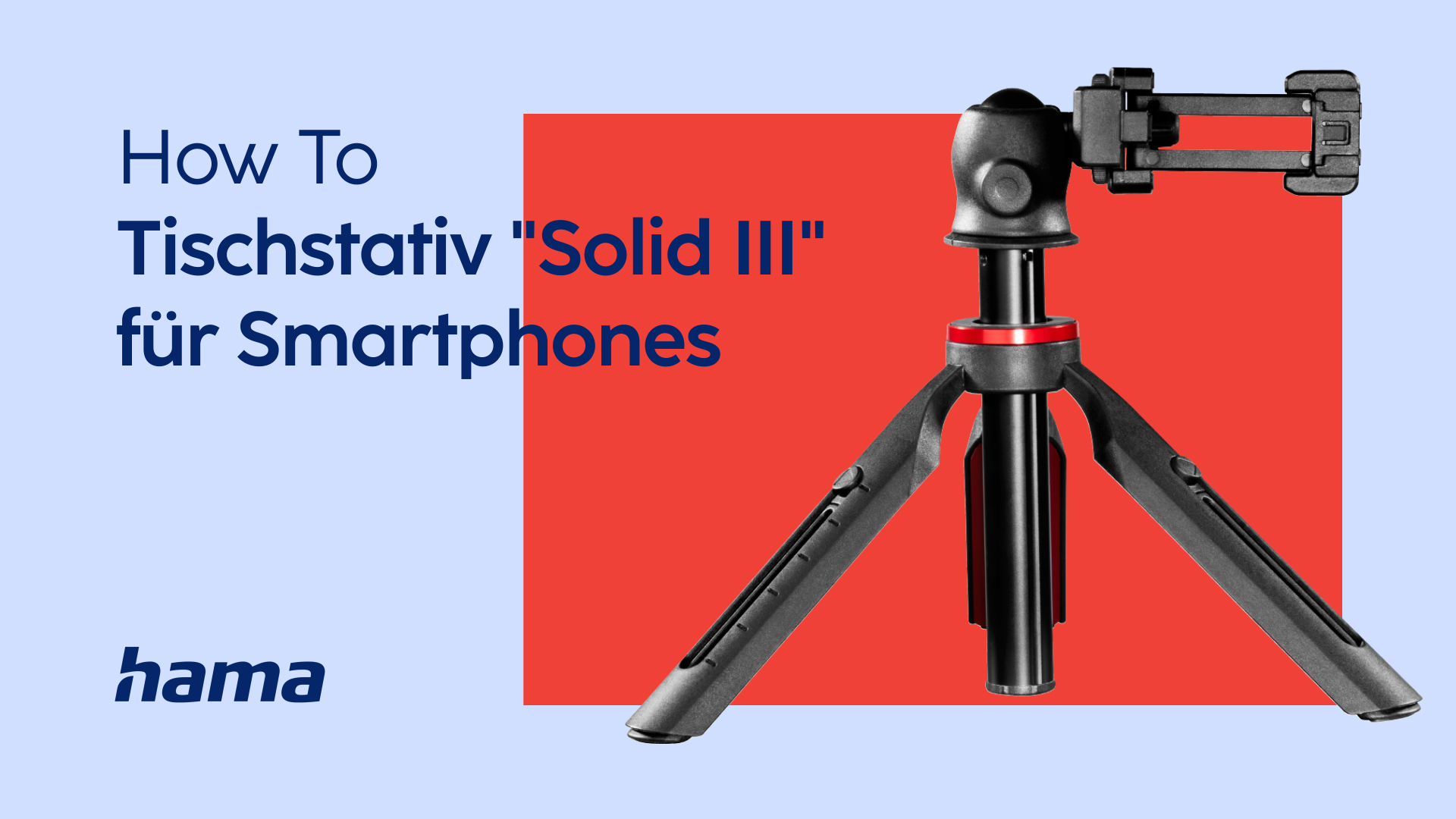 Hama Tischstativ "Solid III" für Smartphones